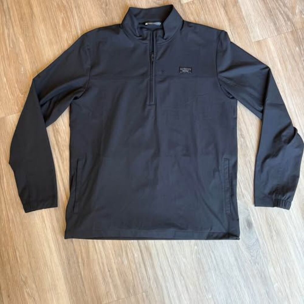 Travis Mathew 1/4 Zip Pullover Jacket XL Black